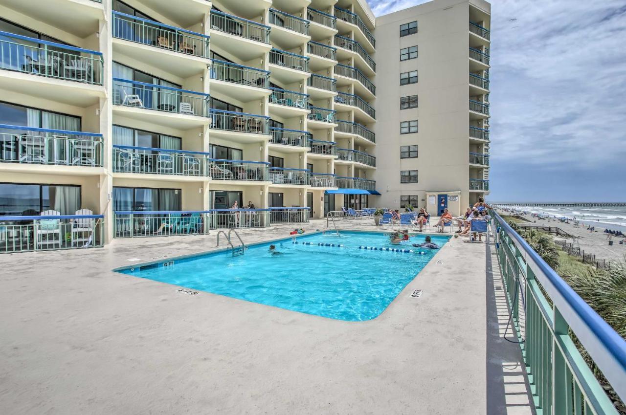 North Myrtle Beach Oceanfront Condo With Pool! Exterior photo
